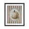 Stupell Industries Beige Stripes Pumpkin Framed Print Under Glass, design by Arlington Prints